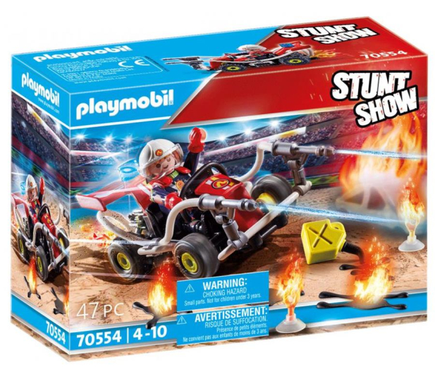 PLAYMOBIL Pokaz kaskaderski: Gokart straży pożarnej - 1014272 - zdjęcie